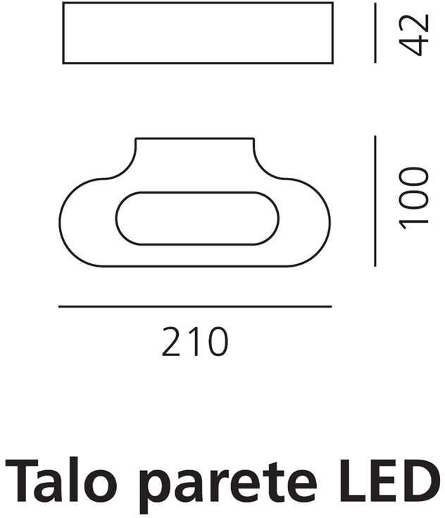 Artemide Talo LED Wandleuchte (silbergrau, extra-warmweiß (2700 K)) silbergrau   extra-warmweiß (2700 K)