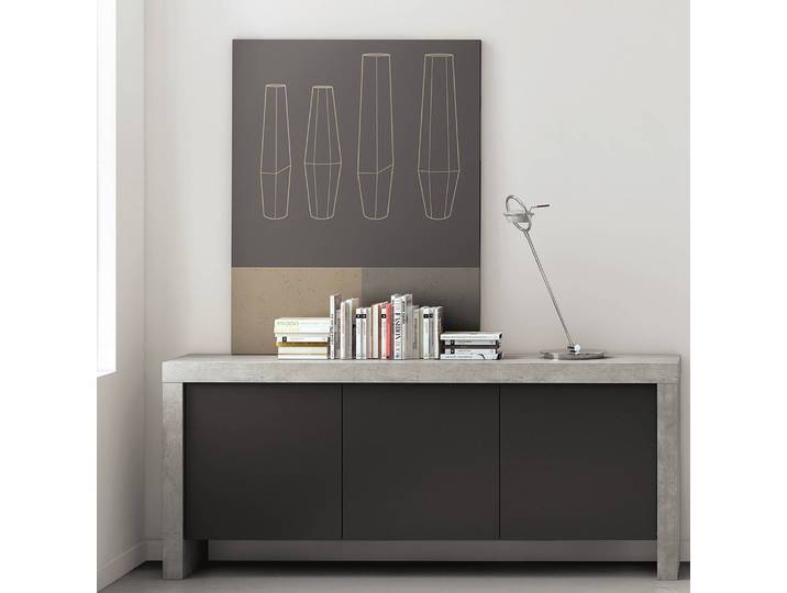 Enfilade Kobe II 188 x 79 x 45cm Noir