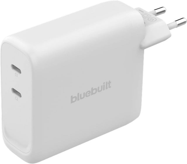 BlueBuilt 140W GaN Oplader met 2 USB-C poorten - Wit