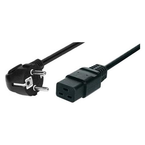 Tecline EFB-Elektronik EFB Netzkabel Schutzkontakt 180°-C19 180°,sw,1,8m,3x1.50mm (EK511.1,8) (1.80 m) (35012)