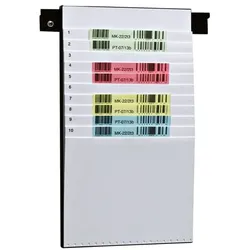 EICHNER Beleg-Planungtafel für DIN A4/A5 (25 x 44 cm) 11 Fächer silber