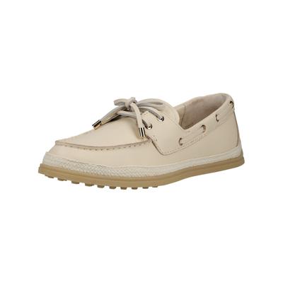 Bootsschuh DOLCE VITA "Dolce Vita Halbschuhe Leder", Damen, Gr. 38, beige (bone), Leder, Schuhe Bootsschuh