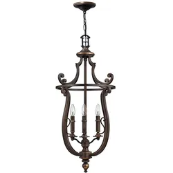 Elstead Lighting, Kronleuchter, Plymouth Kronleuchter E14 4-fach Ältere Bronze (45.10 cm)