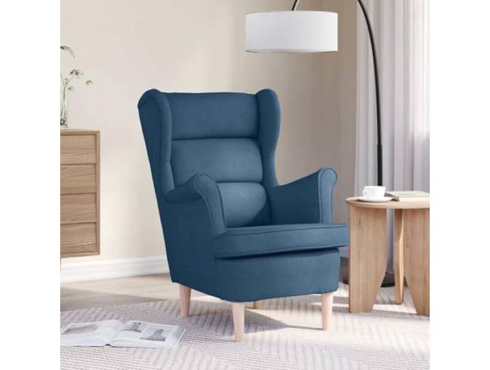 HEFZGDB Bequemer Sessel Blau 74x84x100 cm Stoff Polyester Loungesessel mit weicher Polsterung für Wohnzimmer und Büro strapazierfähiges Möbelstück
