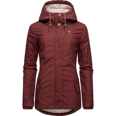Winterjacke RAGWEAR "Monade", Damen, Gr. S (36), orange (terra), Obermaterial: 65% Polyester, 35% Baumwolle. Futter: 100% Polyester. Wattierung: 100% Polyester, figurbetont Po-bedeckend, verstellbar Rippstrickbündchen mit Druckknopf, Jacken...