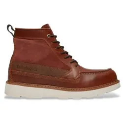 Timberland für Herren. TB0A6CE2EM61 Britton Mills braune wasserdichte Stiefel (41.5), Leder, Wohnung, Schnürsenkel, Lässig, Draußen
