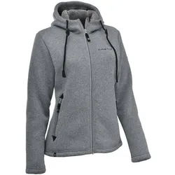 MAUL Damen Chieming Strickfeecejacke+Kapuze, Größe 40 in Grau 07