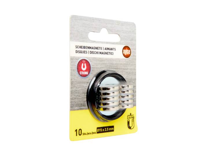 Ayce Scheibenmagnete Stark ⌀ 1.5 cm