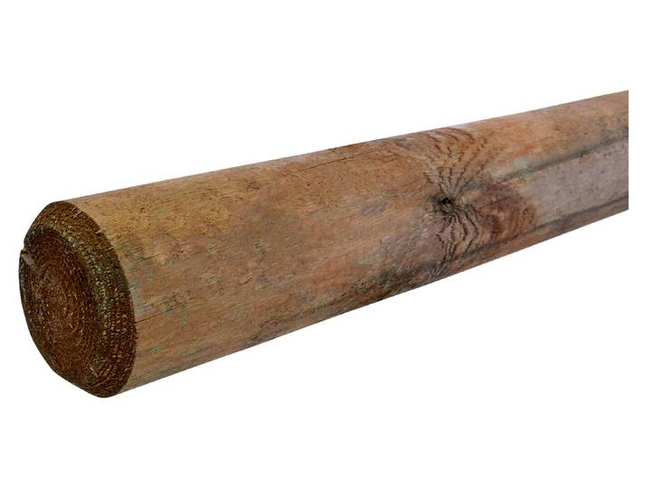 Holzpfahl gespitzt, braun imprägniert 150 x 7 cm