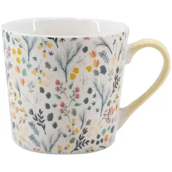 Kaffeebecher Blütenpracht 340 ml Porzellan Gelb