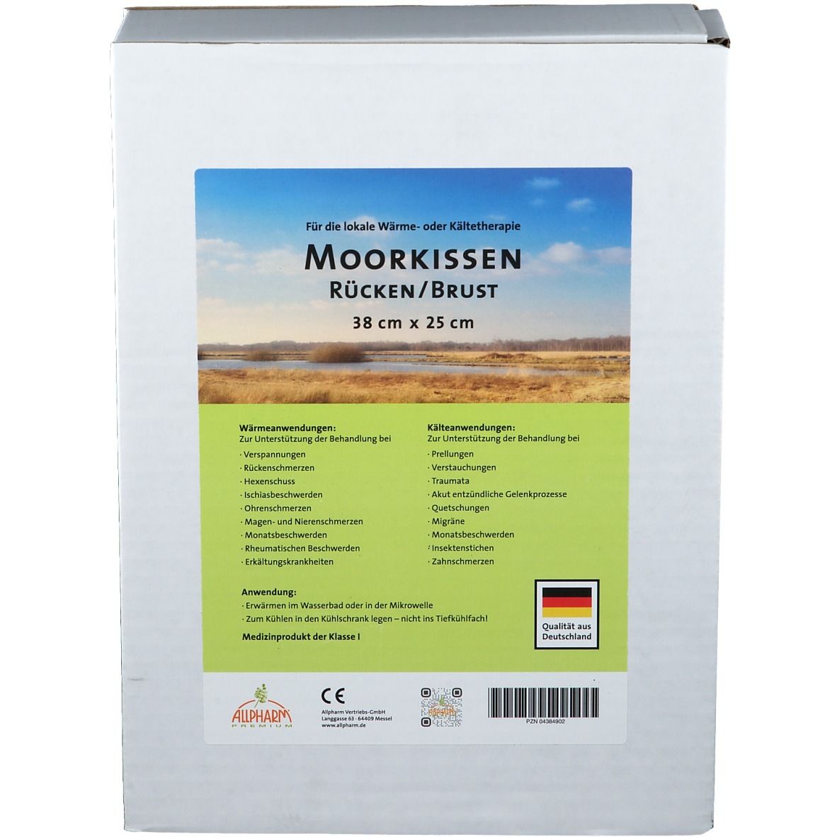 Moorkissen Rücken/Brust Altteich 25x38 cm 1 St Kompressen
