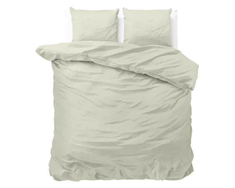 Sleeptime Satin Point Dekbedovertrek Creme 240 x 220 cm