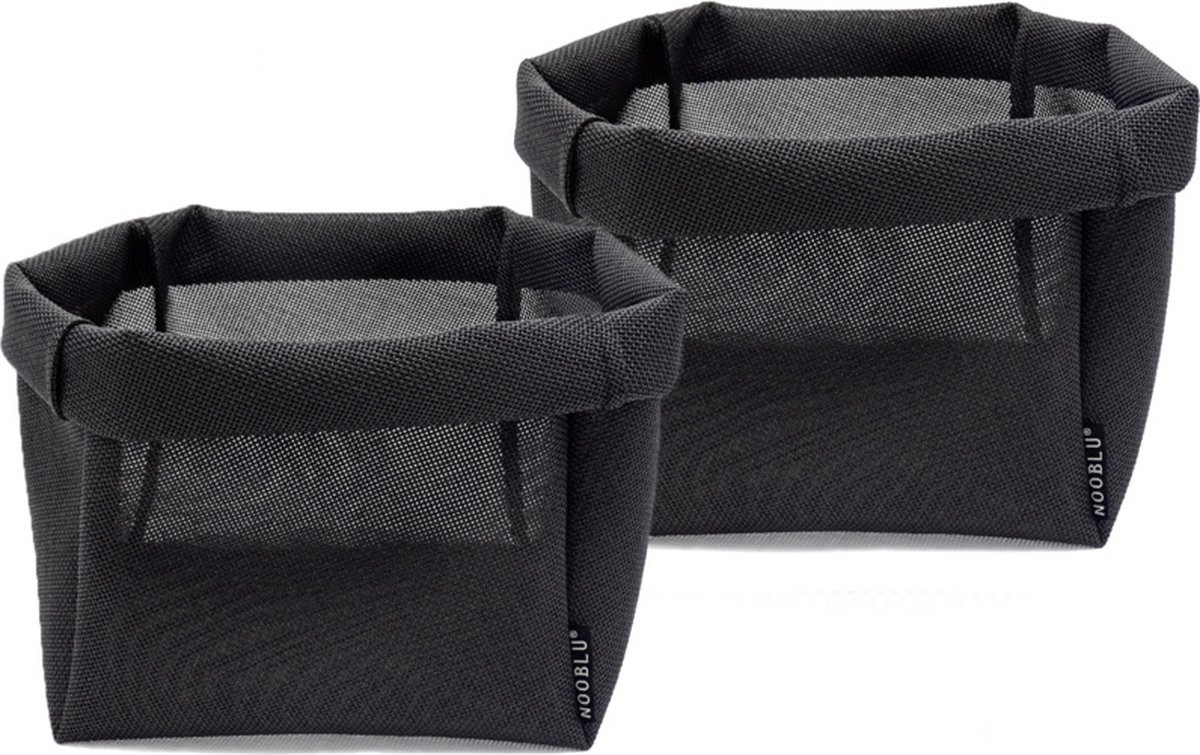 Set van 2 NOOBLU ZAQ XL inklapbare textiele stoelen voor volwassenen in zwart
