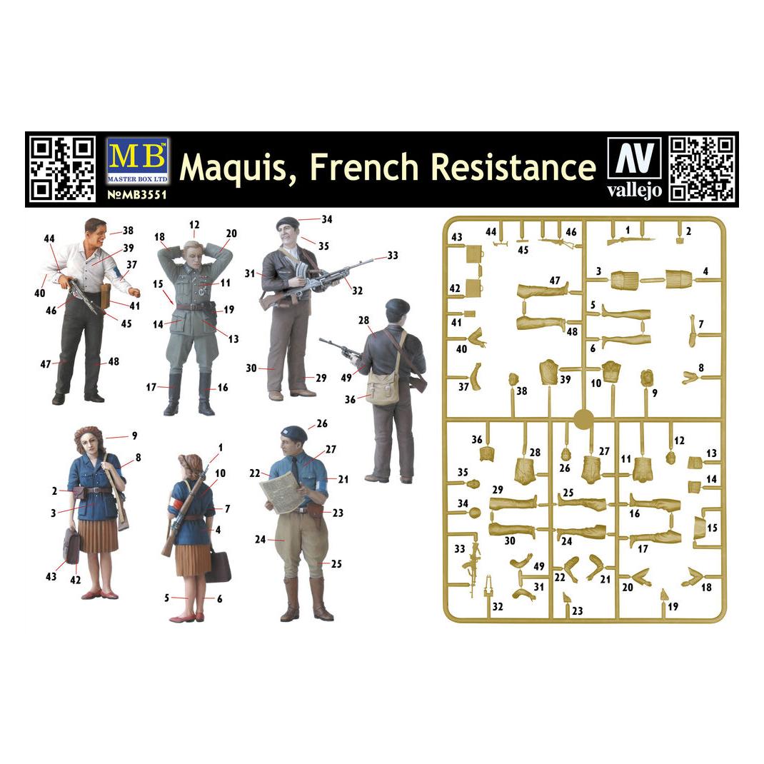 Master Box Maquis, French Resistance (MB3551)