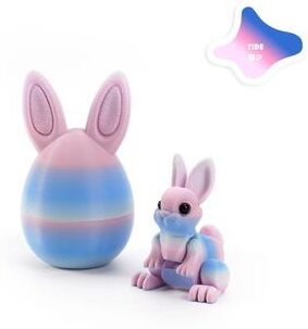 Inspire Select 3D Printed Easter Rabbit Ornament Cute Bunny Egg Desktop Decor For Kids Gift l