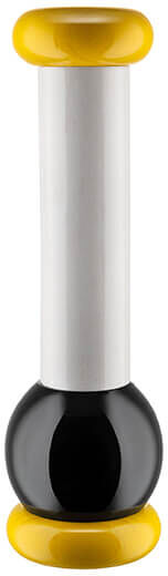 Alessi Wood Pepper Mill Yellow