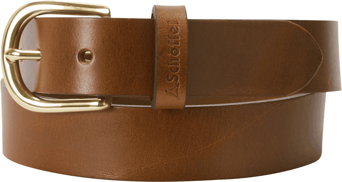 Schöffel Country Tideswell Leather Belt - Brown - Size S - Women