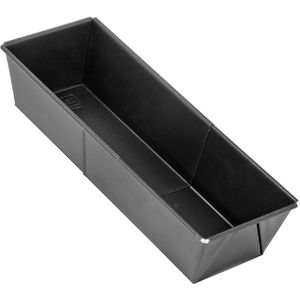 Zenker Backform Black Metallic 6516, ausziehbar, aus Stahl, 20-35 x 11,5 x 7 cm, schwarz, antihaftbeschichtet, Kastenform