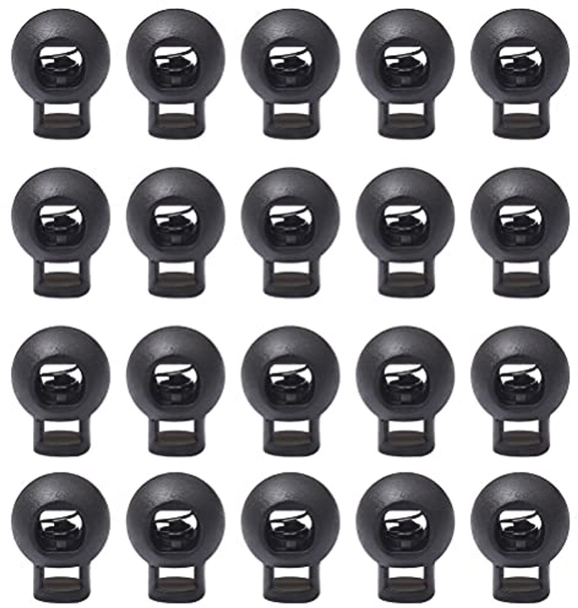 20 Ronde Koordklemmen voor Kleding en Outdoor Gebruik