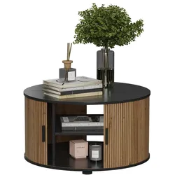 Vicco, Couchtisch + Beistelltisch, Selva mit Schiebetür (80 x 45 cm)