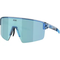 Bliz, Unisex, Sportbrille, P004 (matte transparent navy, Smoke w Ice Blue multi), Blau