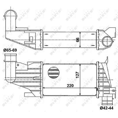 NRF Ladeluftkühler 30258 für Vaughall