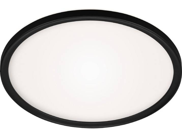 BRILONER SLIM - LED Plafonniére - plafondlamp - 18W - wit-zwart - Ø29.3cm