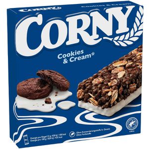 Corny Müsliriegel Cookies & Cream, je 23 g, 6 Riegel