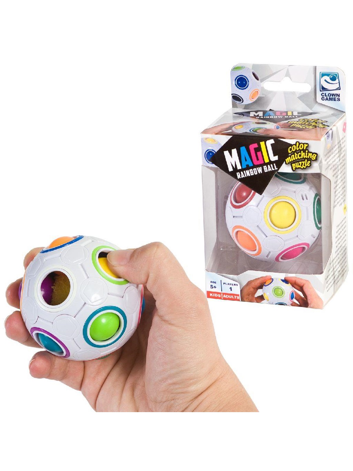 Clown Games Clown Magic Puzzle Rainbow Ball 3D Puzzle