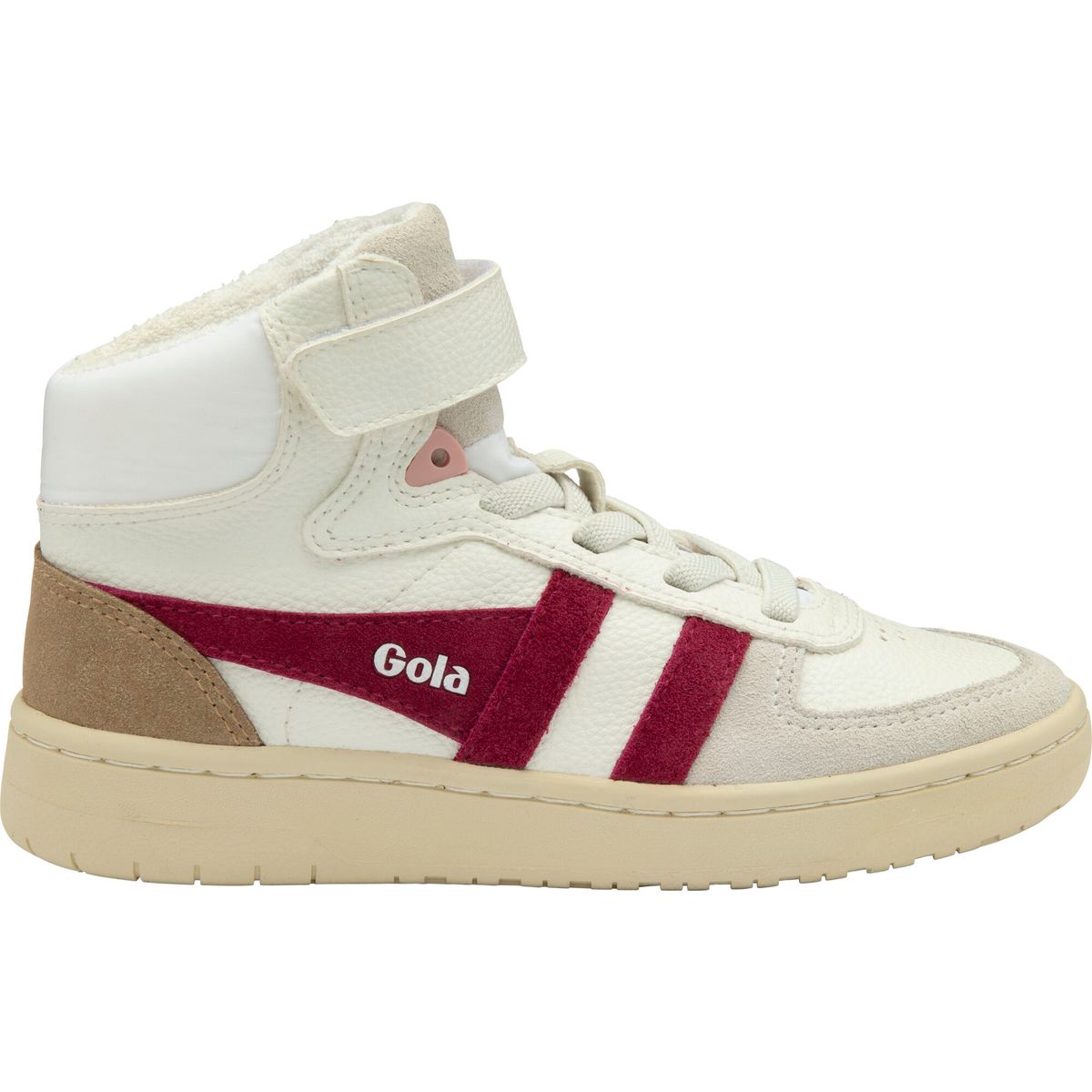 Gola Talon Sneaker Kids white/cerise/light caramel (WK) 8K CKA540-WK-8K-whiteceriselightcaramel
