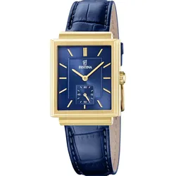 Festina Quarz Herren On the square F20776/4 - blau - 33mm