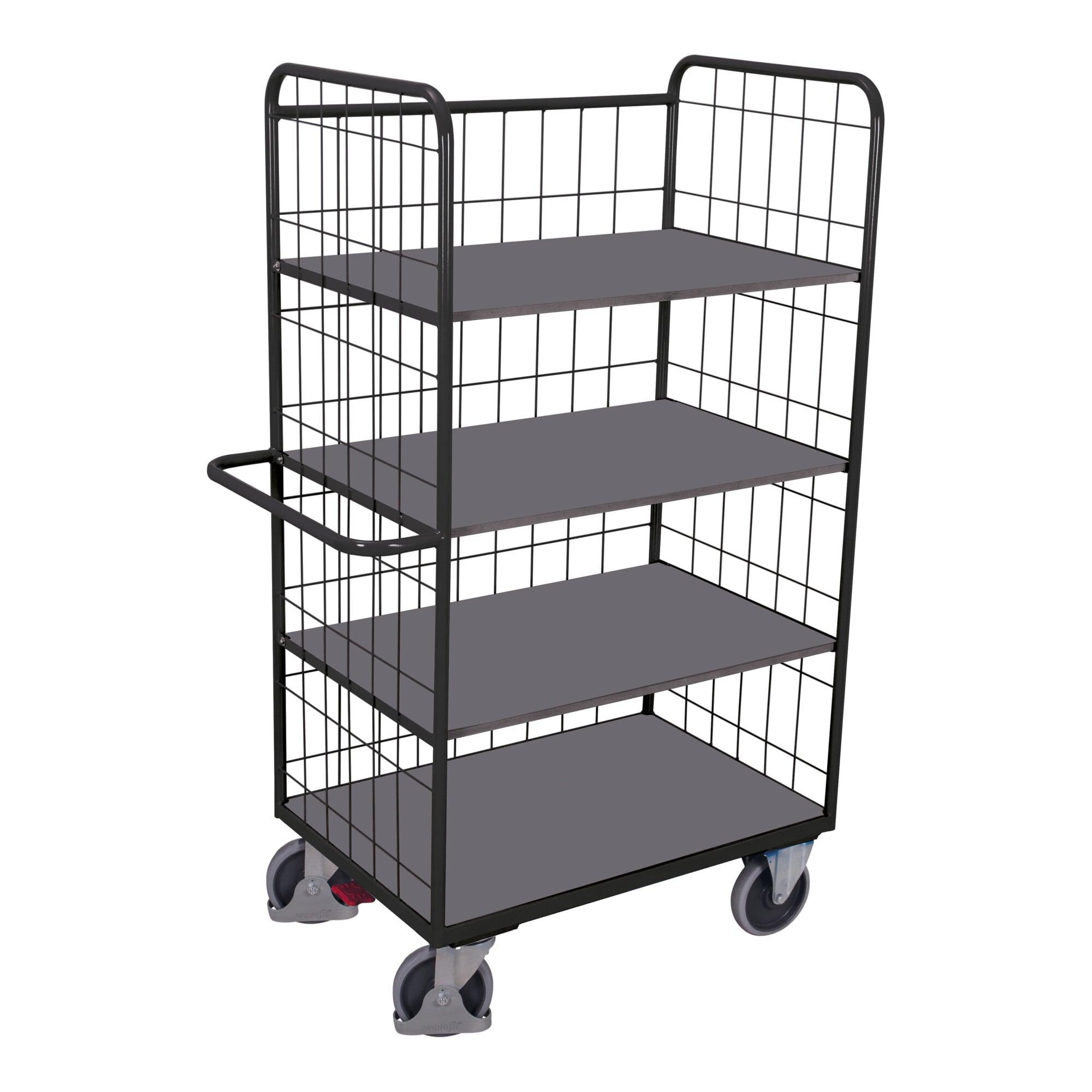 VARIOfit Etagenwagen hoch klappbare Etagenböden RAL 7016 (sw-700.250/AG)