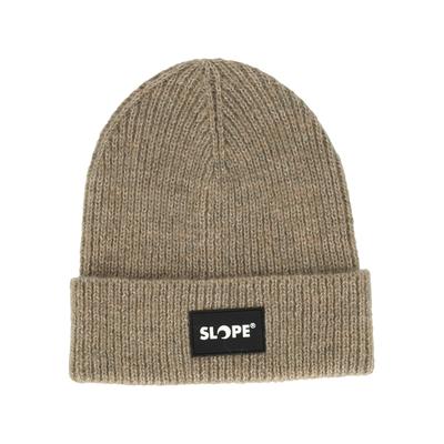 Beanie SLOPE "Andi", Herren, beige, Polyester, unifarben, Mützen Beanie, aus wärmenden Materialmix