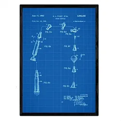 POSTER Raumkapsel Patent A3 Rahmenlos