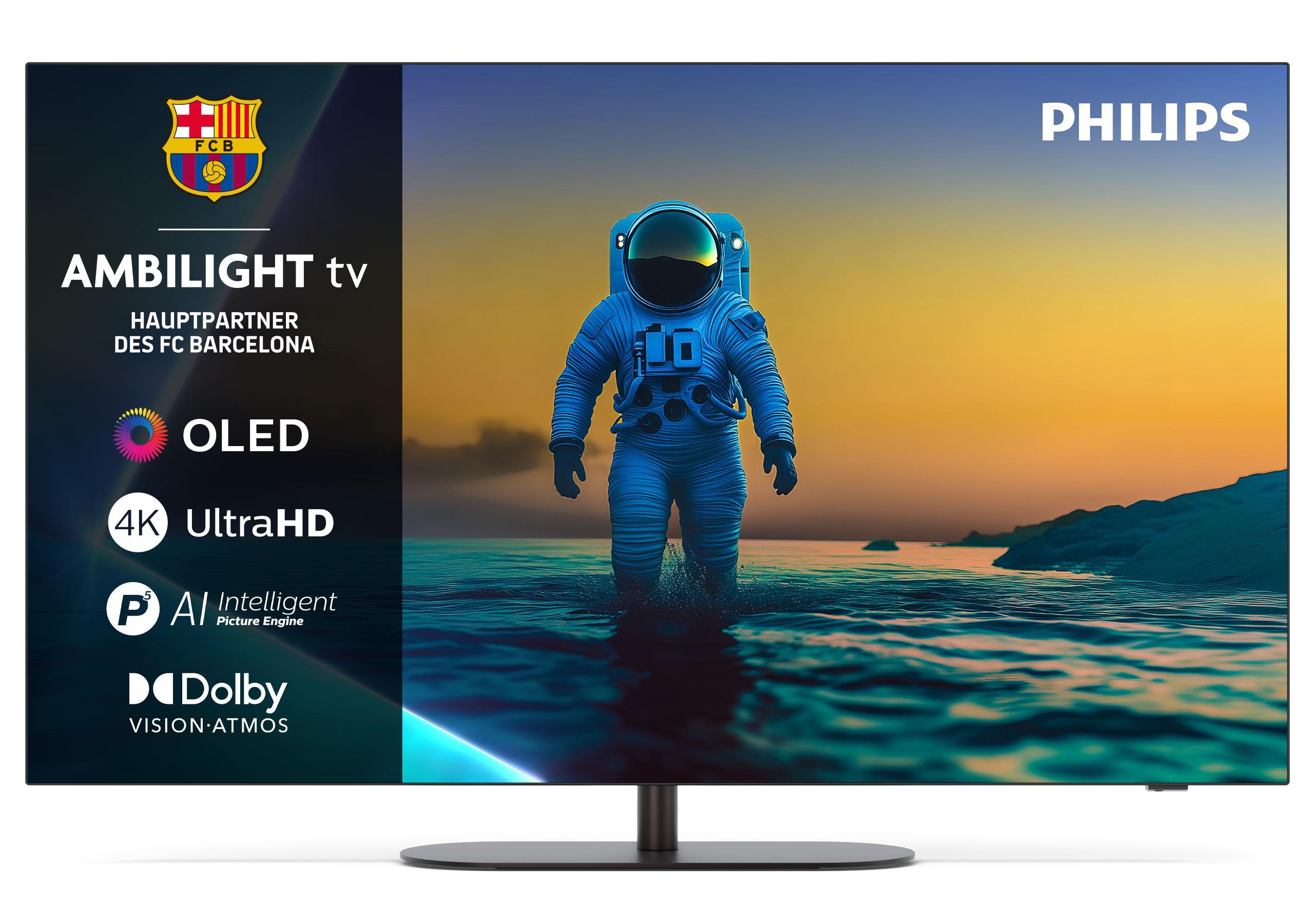 Philips 55OLED810/12 139cm 55" OLED 4K Ambilight Smart TV Fernseher Google TV