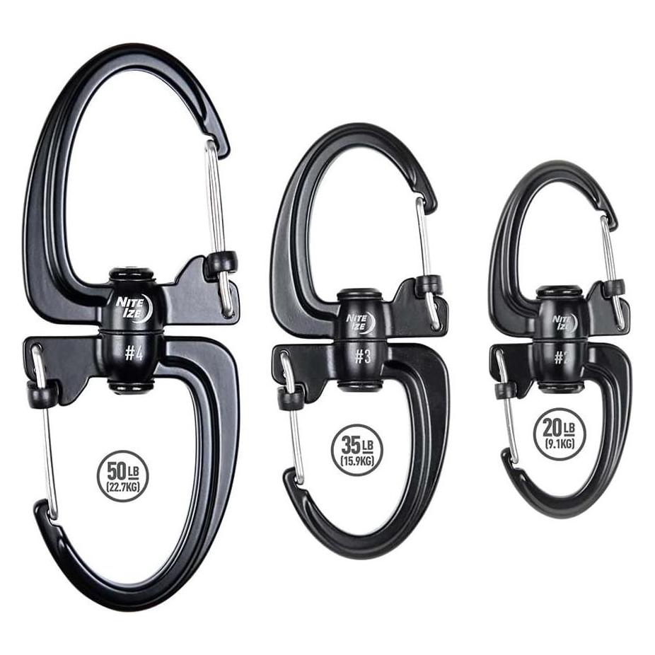 Nite Ize 360 Slide Lock Dual Karabinerhaken (SBLR3-01-R3)