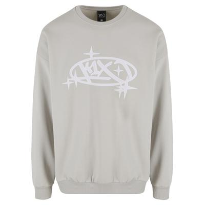 Sweater K1X "K1X K1X Stars Logo Crewneck", Herren, Gr. S, beige (grau), 65% Baumwolle, 35% Polyester, mehrfarbig, normal, Rundhals, Sweatshirts Sweater