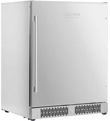 Luchar 24 Inch Beverage Refrigerator, Stainless Steel Door Outdoor Fridge Holds 164 Cans