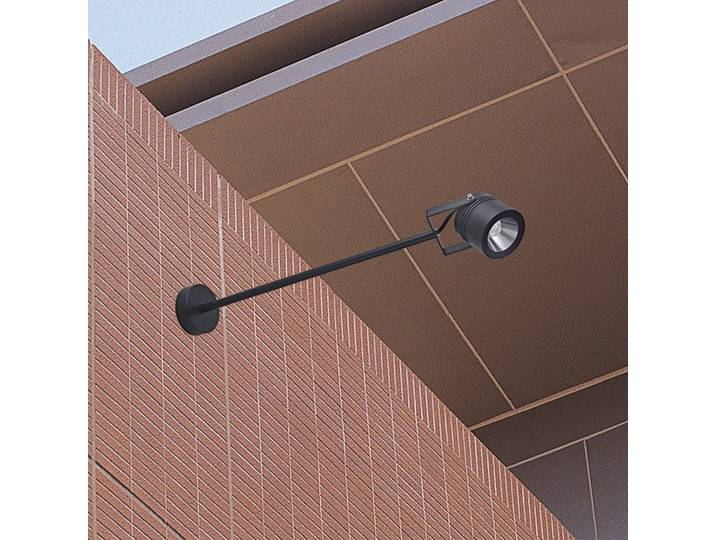 LED wandspot voor buiten 5012, zwart, aluminium, glas, 68 cm 5012, zwart, Aluminium, Modern, LED buitenlamp