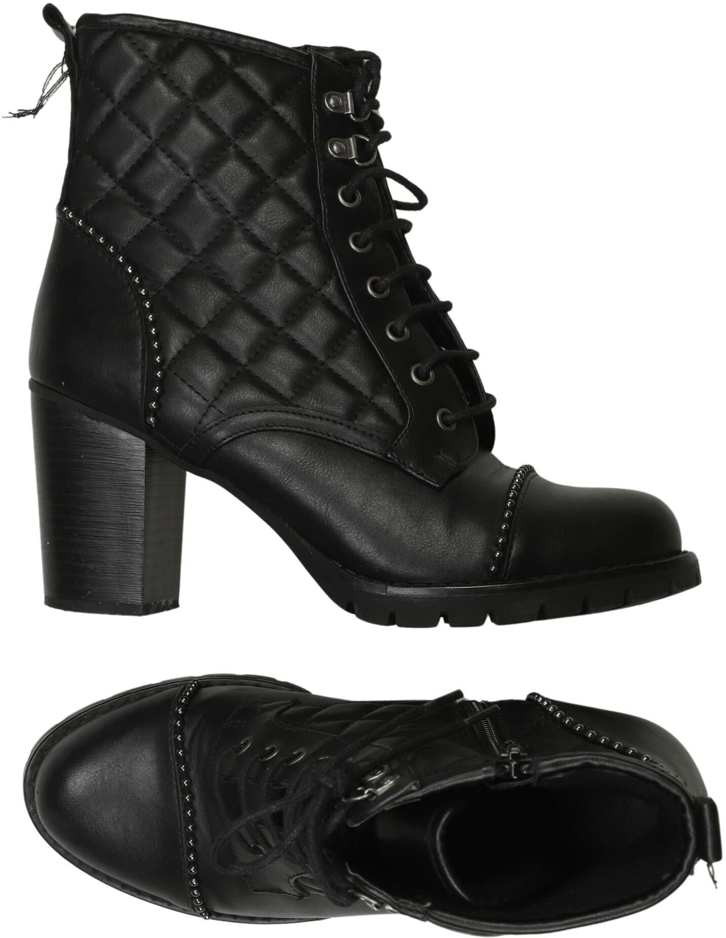 Catwalk Damen Stiefelette, Schwarz, Gr. EU 40, Leder - Second Hand