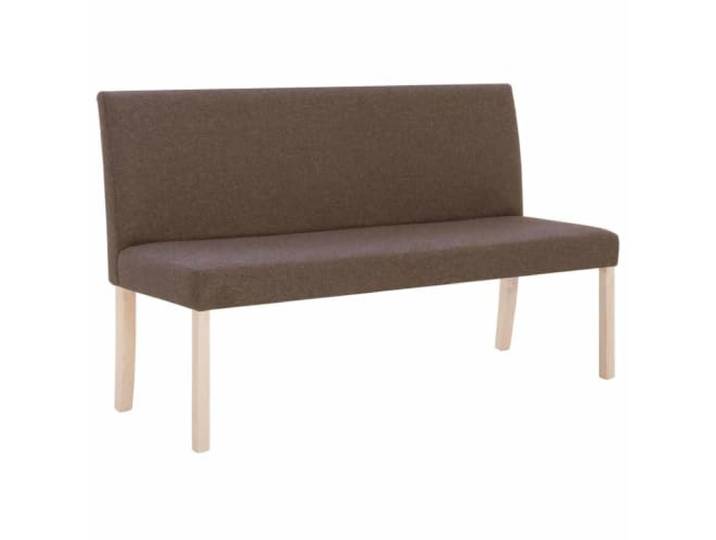 HBBMGYD Bank, 139,5 cm, Braun, Polyester Rahmen aus massivem Kiefernholz, gepolsterte Sitzfläche, Eingang, Flur, Schlafzimmer, einfache Montage