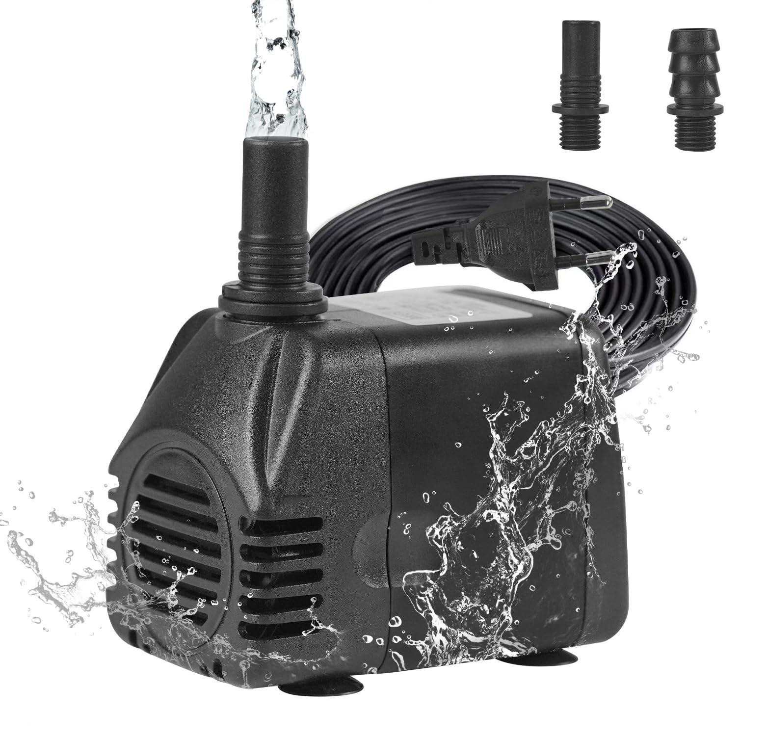 Lustrens Aquariumpomp Mini-waterpomp 1000 l/u Dompelpomp voor Fontein