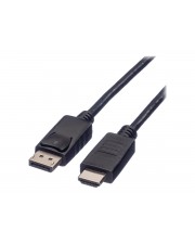 ROTRONIC-SECOMP Roline Video- / Audiokabel DisplayPort / HDMI M bis M 1.5 m abgeschirmt Schwarz 1080p-Unterstützung (11.04.5779)