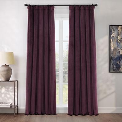 Exclusive Fabrics Plush Velvet Room Darkening Curtain (1 Panel)
