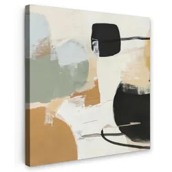 LEINWANDBILD Farbe - Abstrakt - Farben Wandbild Wohnzimmer 50x50 cm