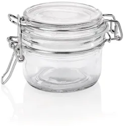 39x Bügelverschlussglas Deckel mit Dichtung 150 ml Einmachglas Ø 8 cm