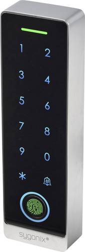 Sygonix SY-7372602 Fingerprint/RFID Zugangssystem Aufputz 12 V/DC, 18 V/DC IP66 mit beleuchteter Tastatur, mit Touchscreen