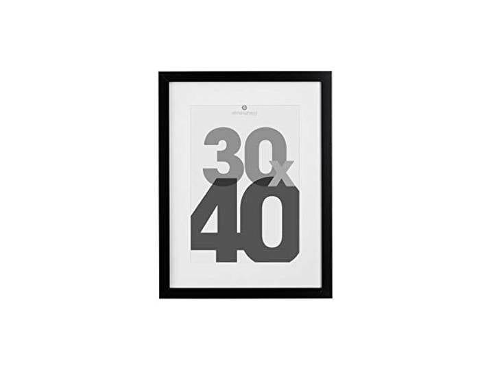 Cadre Photo en Bois Noir pour Photo 30 x 40 cm - Atmosphera