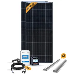 Enjoy solar, Solaranlage, Wohnmobil Monokristallin Set (400 W)