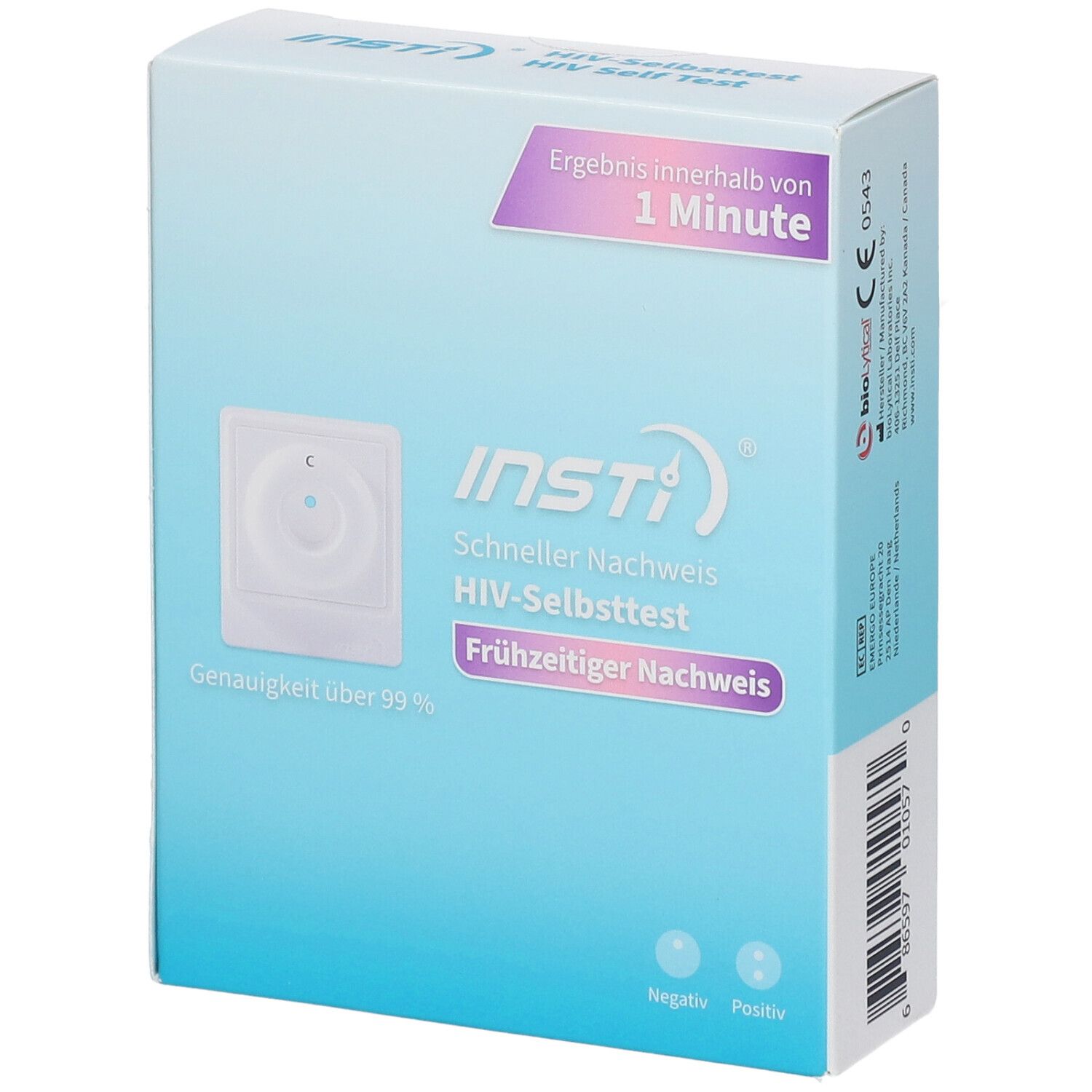HIV-Selbsttest Insti 1 St Test